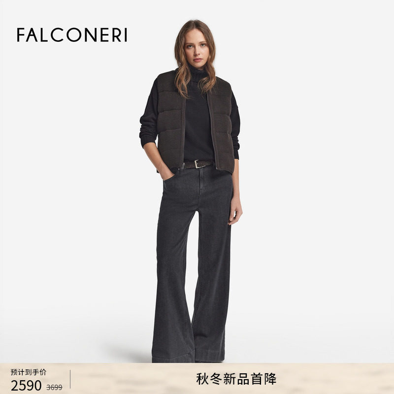 【季末折扣】FALCONERI女士双面原色羊绒无袖羽绒背心DCC105P,女装/女士精品,羽绒服,淘宝优惠券,粉丝福利购,淘宝优惠卷