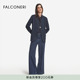 FALCONERI女士经典 外套DCL409J 商务休闲翻领针织西装
