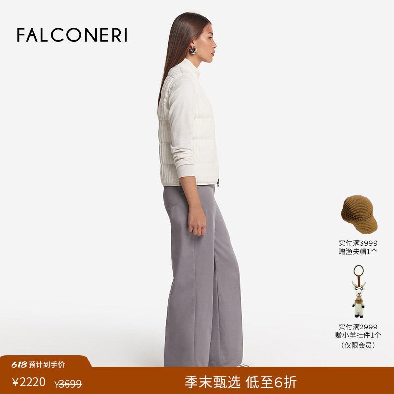 【季末折扣】FALCONERI女双面可穿通勤羽绒服无袖羽绒背心DCC105T