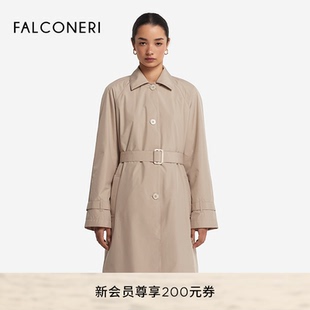 风衣外套DCL115I FALCONERI25年新品 女士经典 长款 腰带休闲长袖