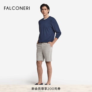 FALCONERI男士时尚简约裤舒适棉质修身短裤UPC0001