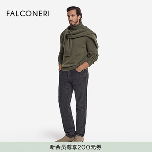 FALCONERI男毛衣原色新年山羊绒高领衫 毛衣UML428B