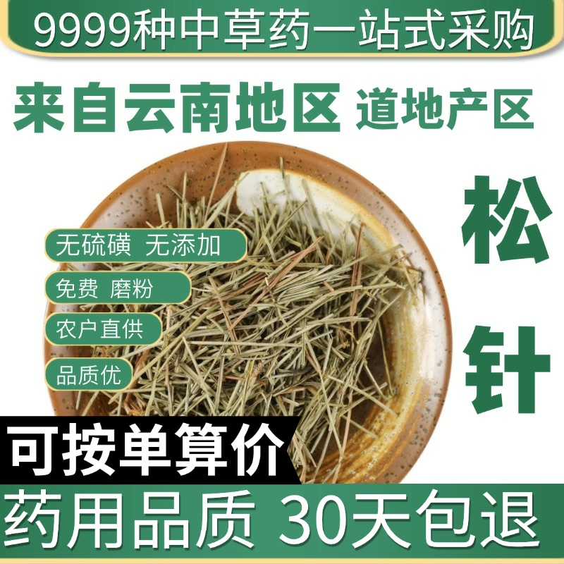 中药材店铺特级野生松针马叶松针松叶松毛正品新货50克中草药