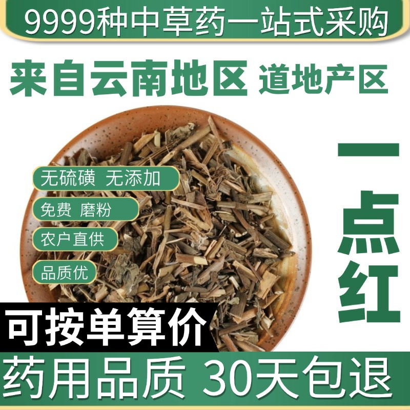 中药材特级野生一点红 叶下红 羊蹄草 正品新货红背叶红叶草50g