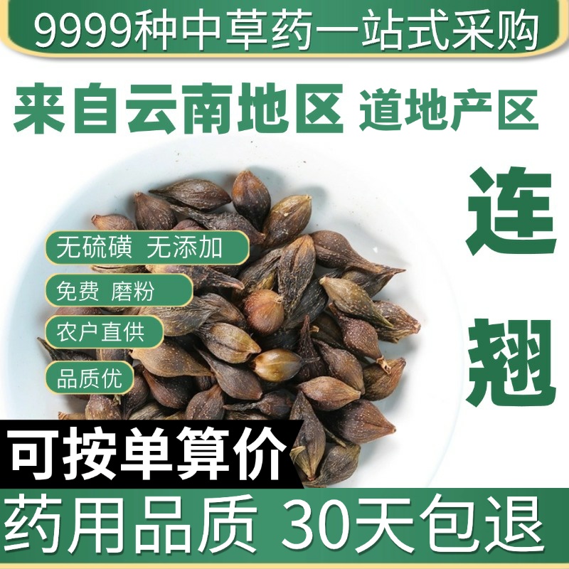 中药材特级野生连翘50g克汉中贯叶连翘正品青翘黄翘连翘泡茶泡水
