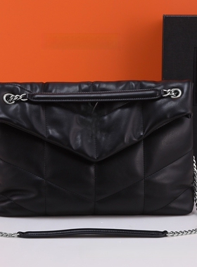 女士新款羊皮云朵女包链条邮差包流浪包中古包包单肩时尚腋下女包