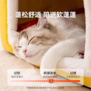 新年狗窝冬天保暖房子四季通用可拆洗猫咪大型犬狗狗垫子宠物猫窝