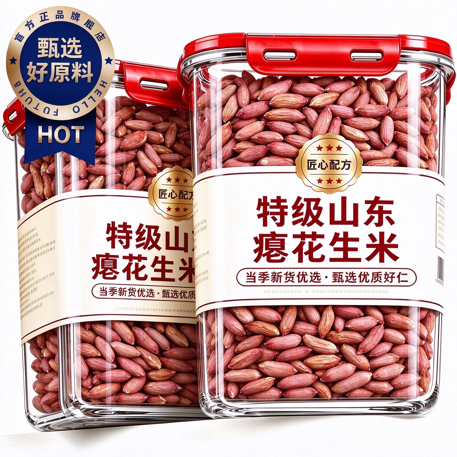 山东瘪花生仁小粒生花生新货小枇子甘甜零食瘪子花生米新鲜小零食