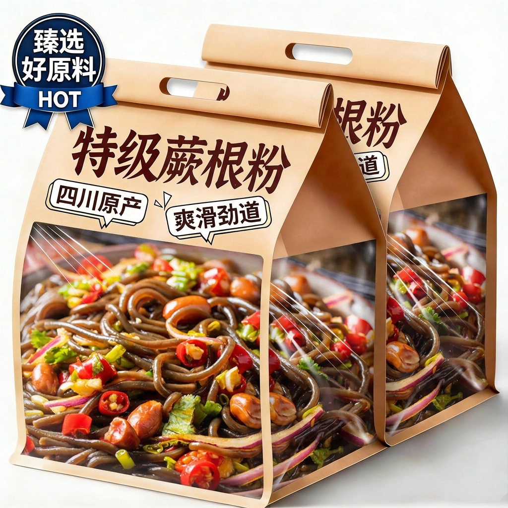 蕨根粉凉拌粉野生厥根粉家用商用图片