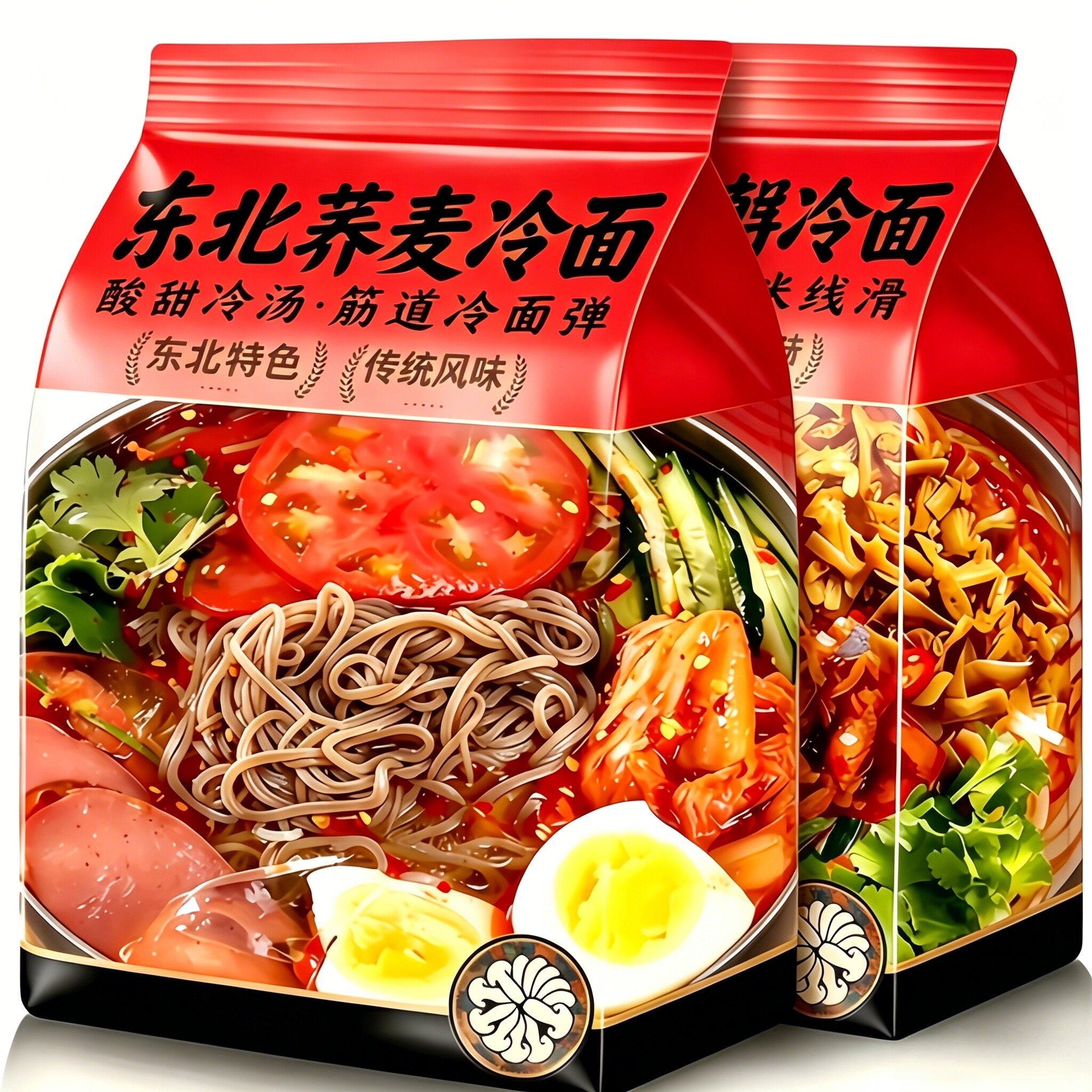 东北冷面荞麦冷面正宗东北大冷面朝鲜族风味东北美食延边冷面酸甜