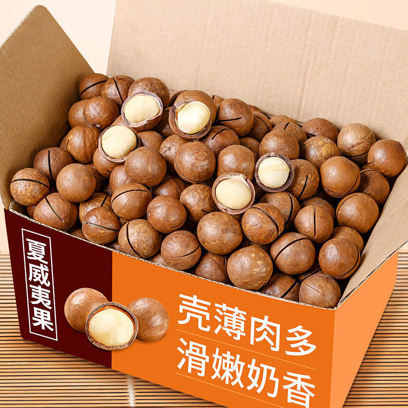 炒货干果仁零食孕妇旗舰店新货夏威夷果500g坚果整箱散装称斤