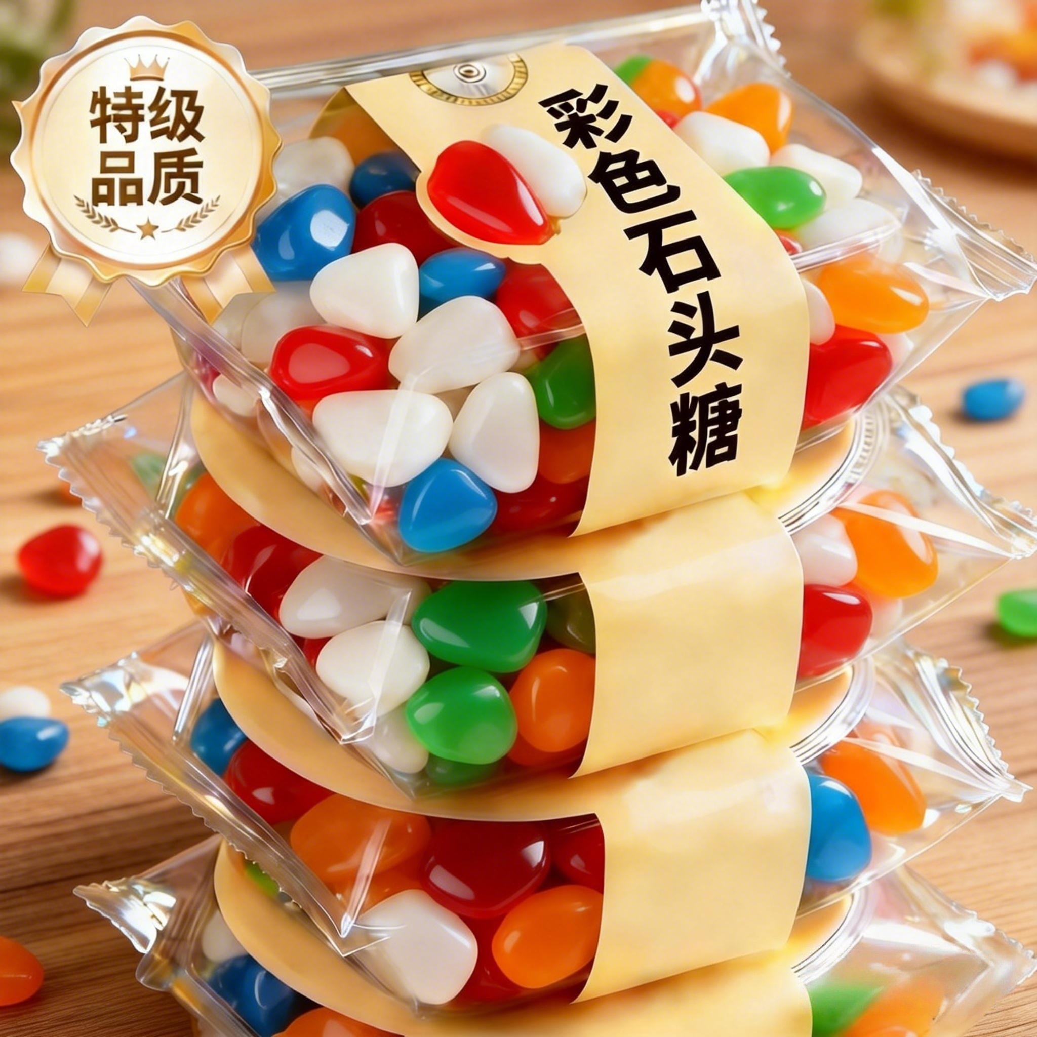 石头糖巧克力味奶糖8090后童年怀旧儿童小零食糖果小时候散装混装