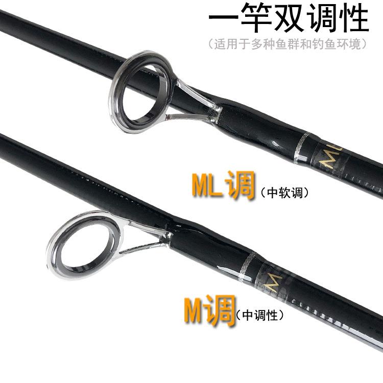 直销新款HYPER直柄路亚竿1.98米--2.4米碳素中软调钓鱼竿垂钓渔具