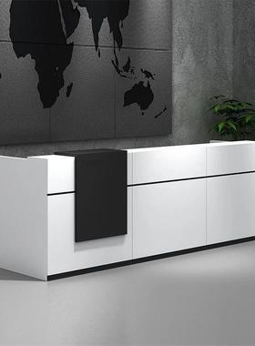 新款直销办公家具前台桌接待台 办公桌服装店收银吧台简约现代咨