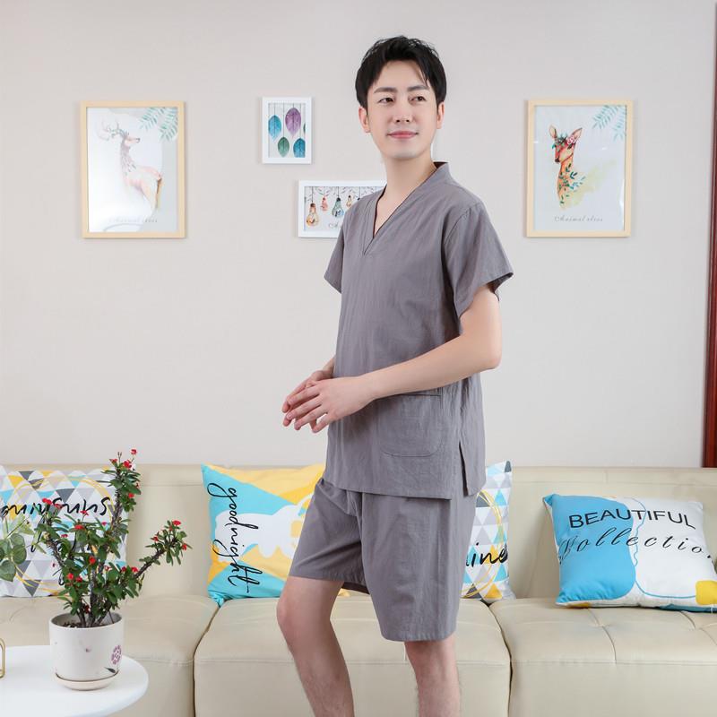 新款直销汗蒸服棉质情侣套装男大码采耳服按摩服女美容服足疗足浴