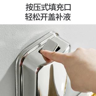 皂液器304不锈钢酒店浴室壁挂式 直销新款 手动按压皂液盒卫生间洗