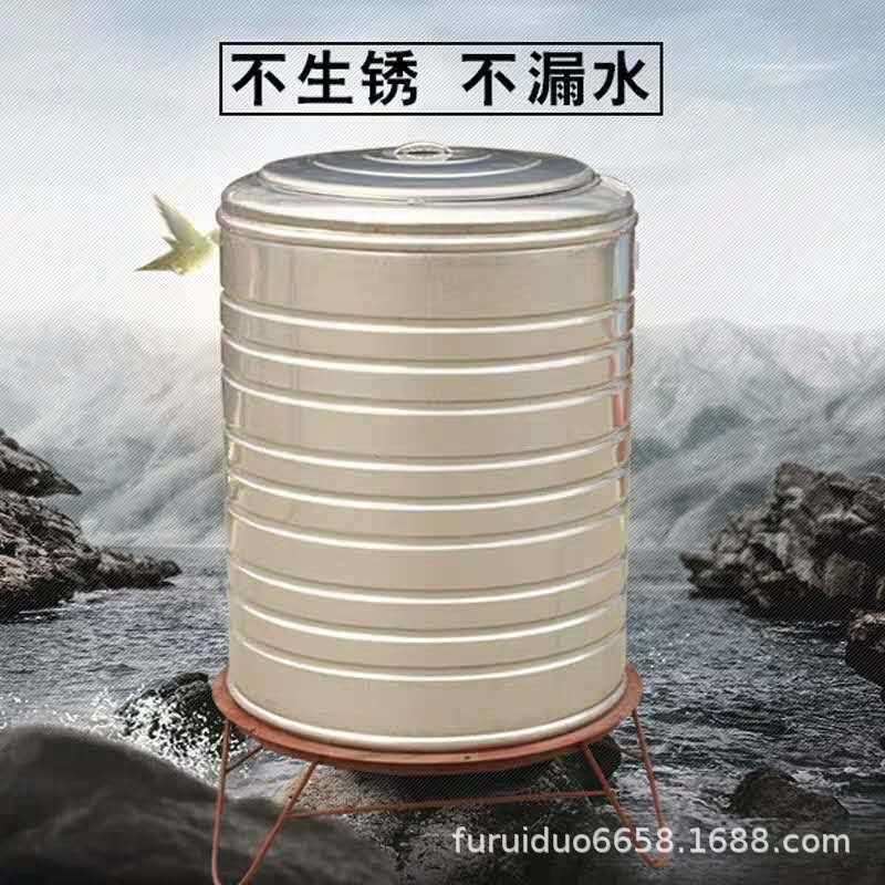 直销新款304不锈钢水塔水箱储水桶家用立式加厚太阳能楼顶厨房储