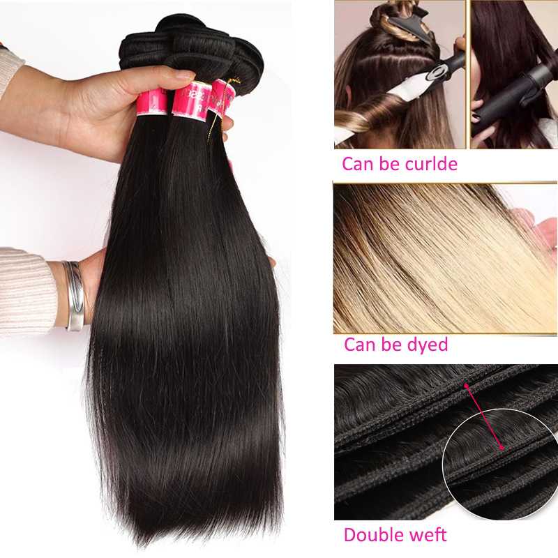 新款直销真人直发发帘Straight human hair bundles 假发片hair e