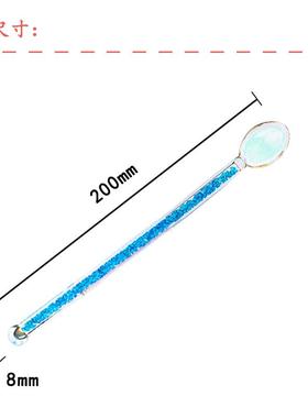 新款直销勺子玻璃搅拌棒耐热玻璃棒咖啡奶粉调酒送女友情人节礼物