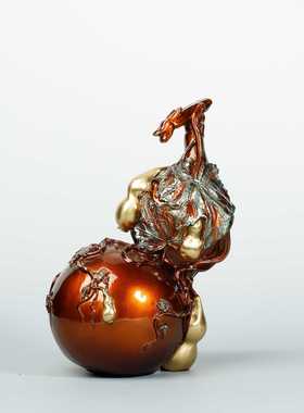 新款直销葫芦摆件 办公室福寿葫芦 家居客厅卧室铜葫芦工艺品铜制