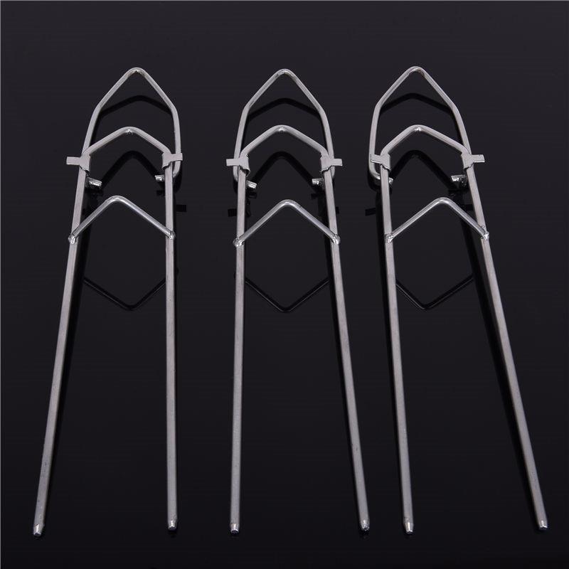 新款直销简易海竿支架 金属手竿海杆地插 炮台支架海钓 渔具垂钓