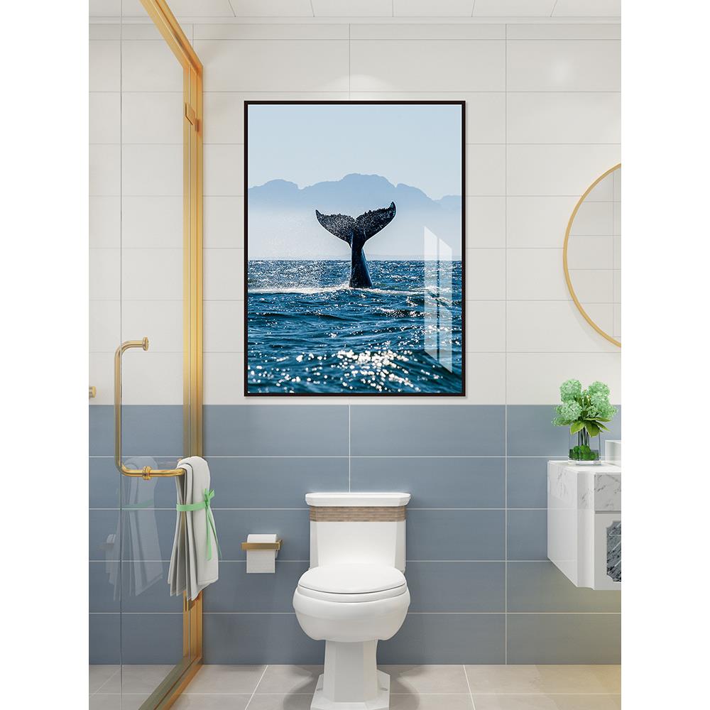 新款直销7YX自粘装饰画卫生间浴室贴画宾馆酒店床头客厅玄关画地