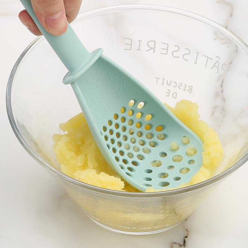 新款直销多功能料理勺厨房生姜蒜泥研磨器家用沥水漏勺电饭锅打饭