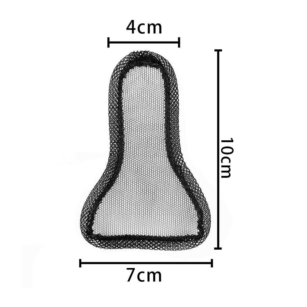新款直销7x10小发片 T型网发块网底黑色手工钩织假发网料假发厂手