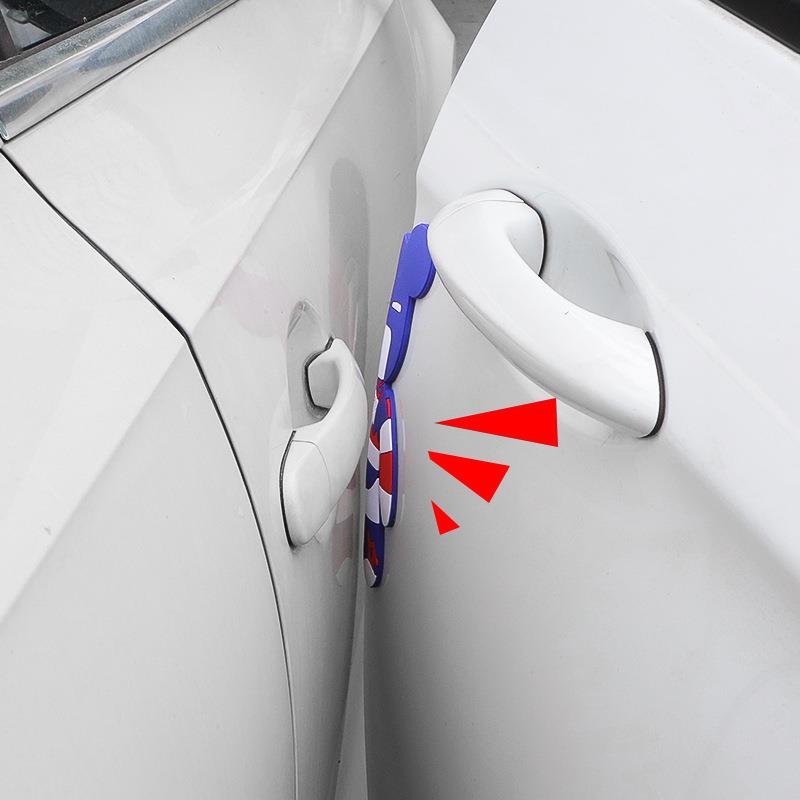 新款直销车门防撞贴卡通门边防刮防擦条后视镜保护贴通用型可爱汽