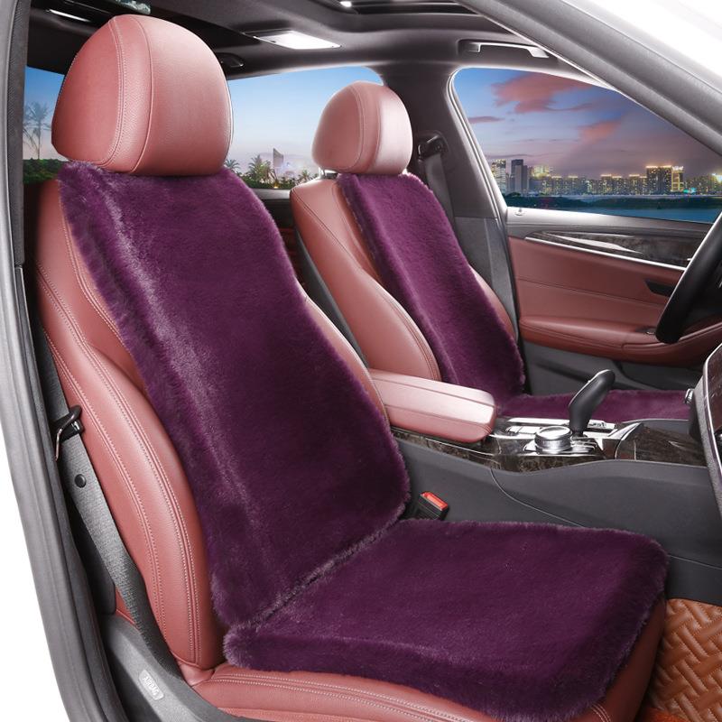 新款直销汽车坐垫 冬季小蛮腰坐垫短毛绒新款保暖仿兔毛绒坐套厚