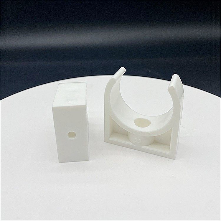 连素Ppr塑料码热熔管卡码202532白色加厚码座码管卡码鞍管卡