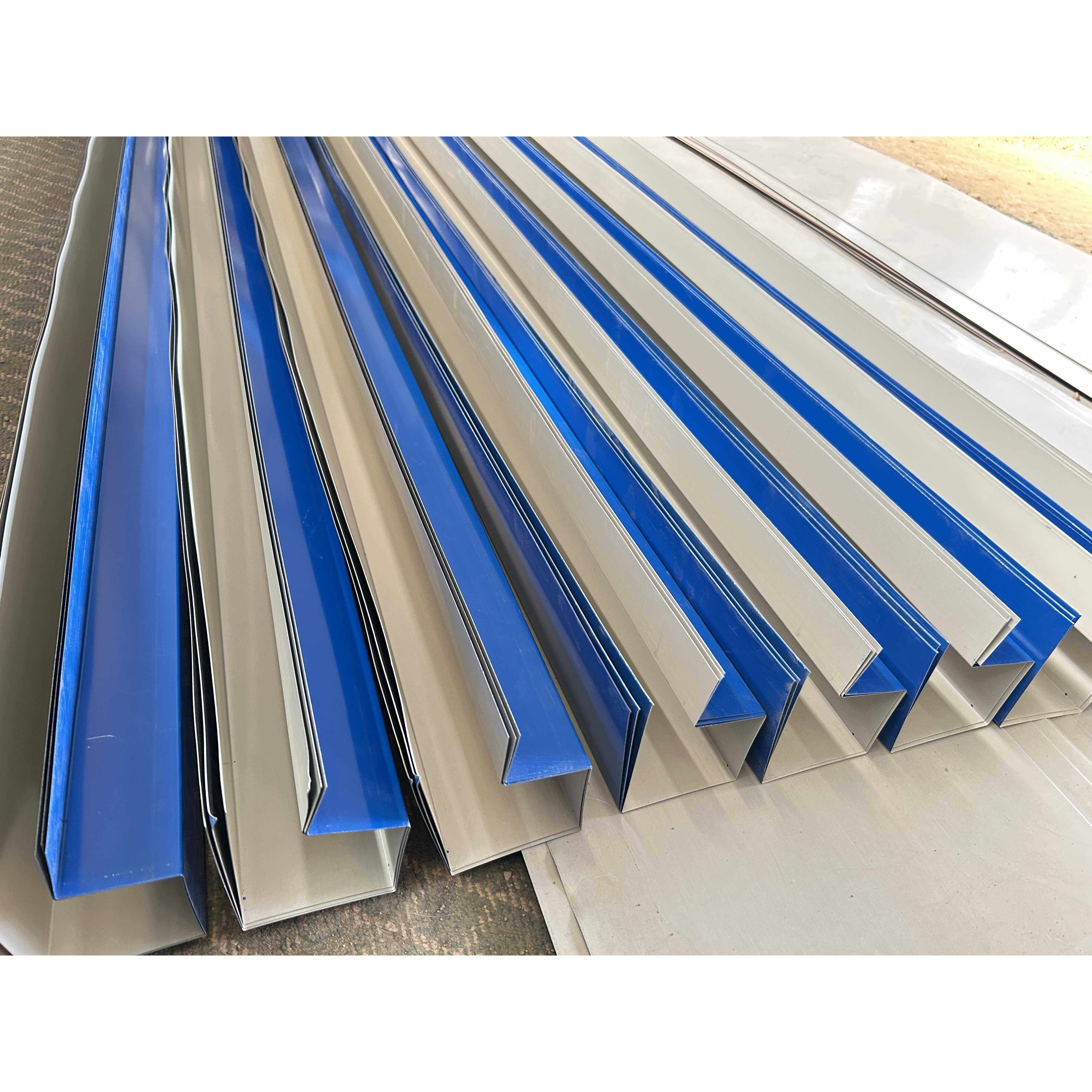 彩钢瓦雨水槽流水槽阳光房屋檐接水槽铁皮水槽雨水槽屋檐建筑u型