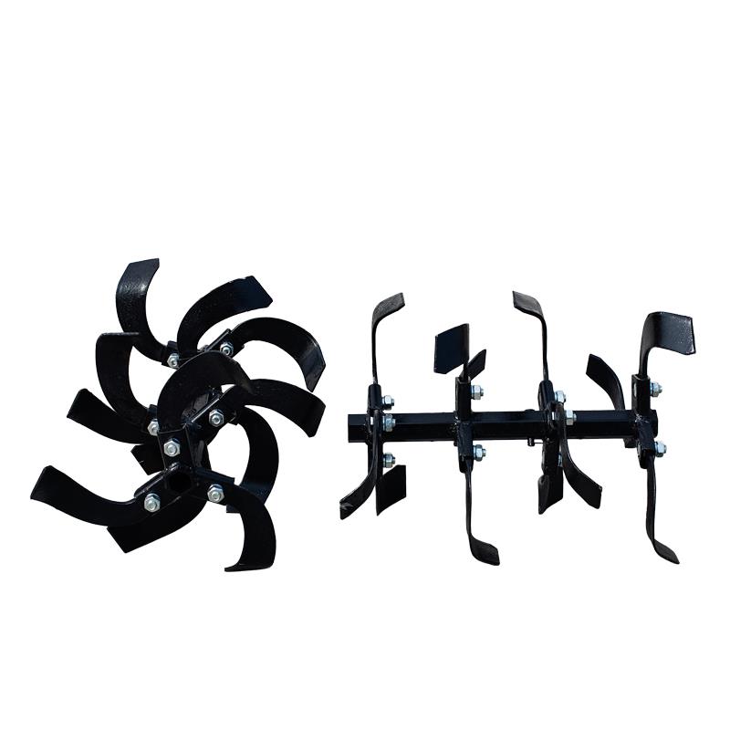 微耕机配件旋耕刀除草轮开沟刀回填器培土刀起垄器翻转犁播种器