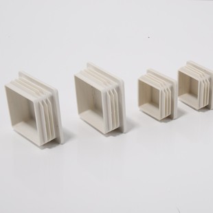 白色不锈钢方管堵头25X30X40X50内塞管塞盖帽封口封头盖塑料脚垫