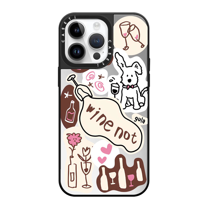 caseti手机壳联名艺术家gula独处时光适用于苹果iPhone16Promax华强北代购15Promax女13镜面12明星同款14磁吸