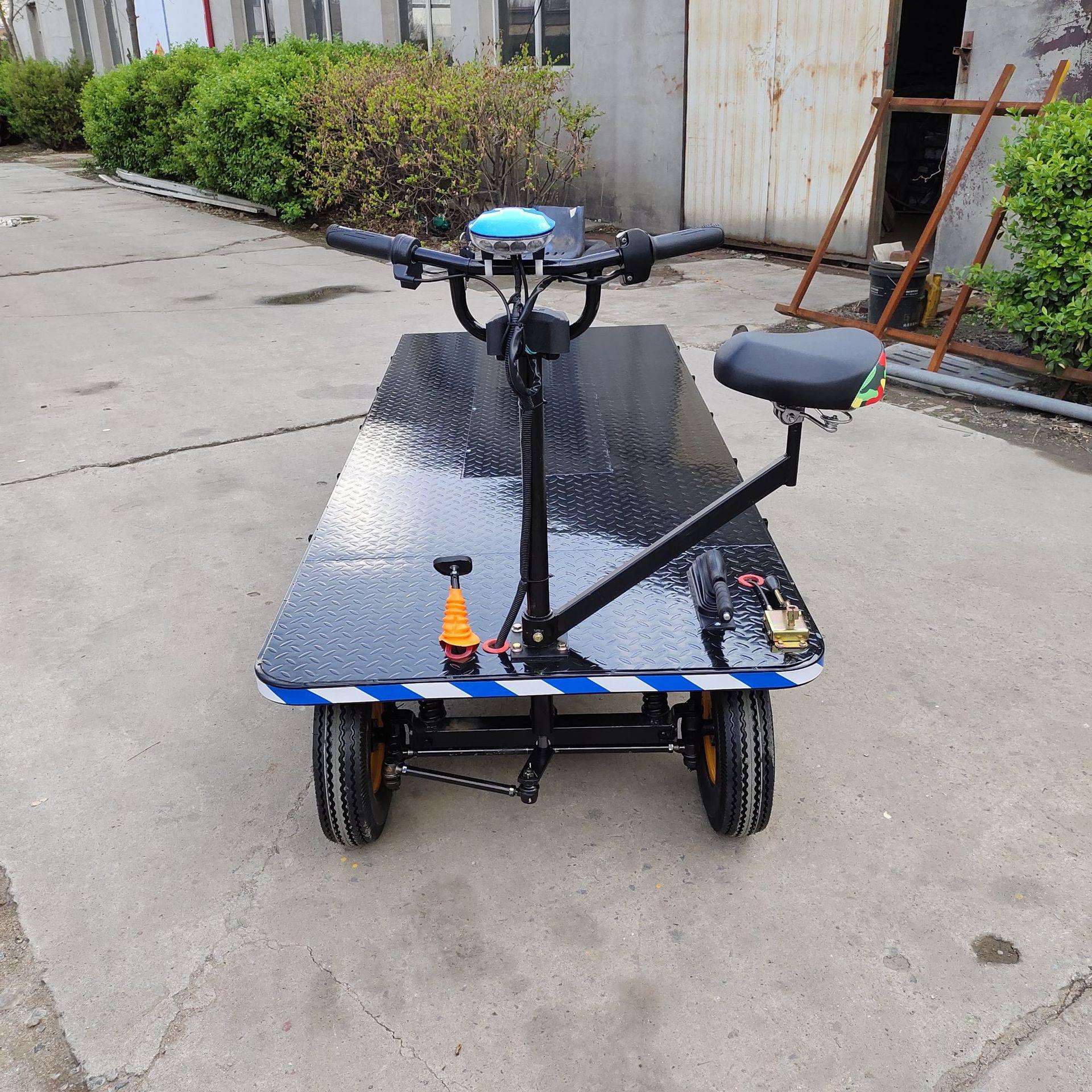 电动平板搬运车三轮车摆摊板车四轮载货车升仓储车拖车板车拉