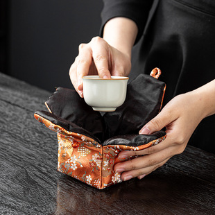 茶具收纳包茶杯茶壶主人旅行袋织收纳袋茶织锦阵西事户外包杯子