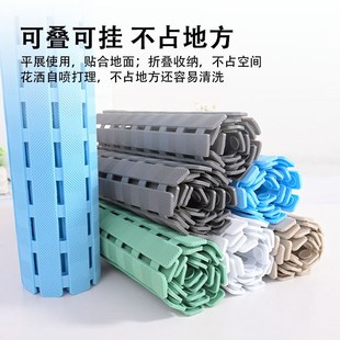 家用PVC浴室防滑地垫r直条淋浴赖脏脚垫洗手间防摔垫浴缸按摩垫子
