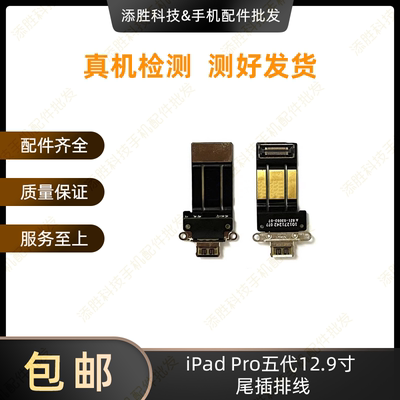 适用平板iPad Pro12.9五代尾插排线A2378尾插充电口A2461充电排线