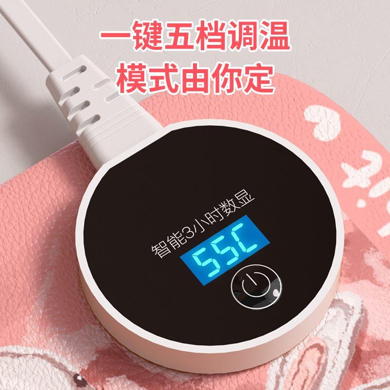 加热鼠标垫电脑桌面加大暖手桌垫办公室工位冬天书桌学生发热垫子