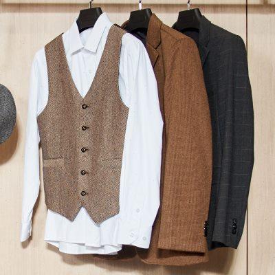 MOON慕空间样板房衣帽间男士西服摆件道具全屋定制家居展厅装饰品
