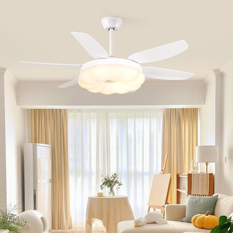 直销新款现代简约60寸风扇灯餐厅吊扇灯家用客厅灯扇一体吊扇带风
