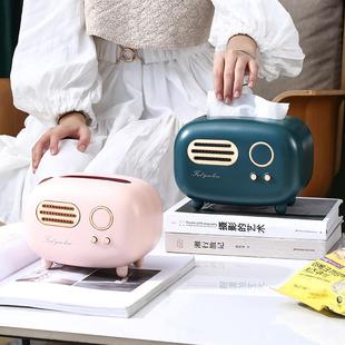 纸巾盒客厅高档轻奢抽纸盒家用创意茶几收纳盒网红高颜值 直销新款