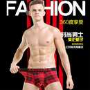 短裤 新款 纯棉裆中腰透气男式 内裤 本命年红格 直销来样加工定制男士