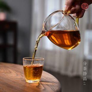 玻璃公道杯高硼硅耐高温公杯分茶器 宏中 高端功夫杯茶具配件