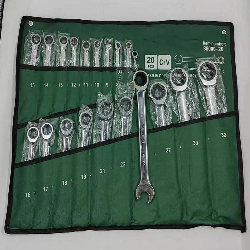 快速梅花开口棘轮扳手自动72齿6/32汽修专用机修整套工具双向8/24