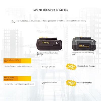小强原装20V锂电池单双充电器5737电动扳手锂电圆锯锯片5883/5382