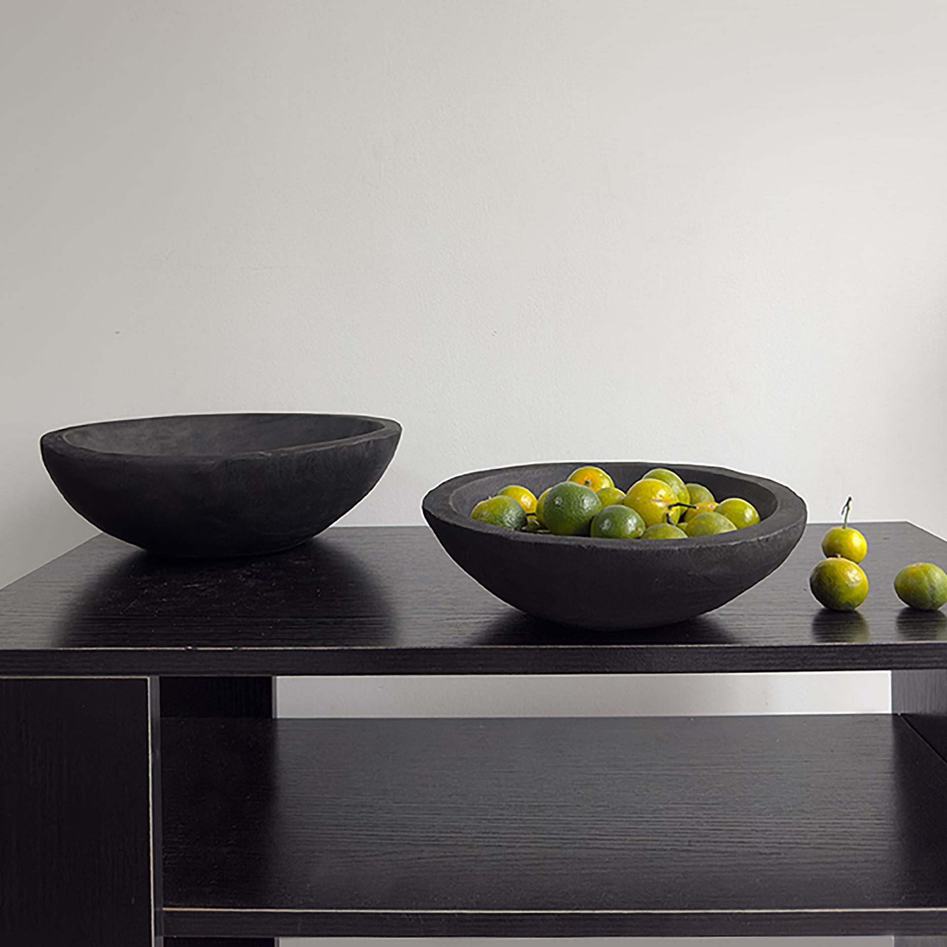 侘寂风创意果盘高端精致高颜值木质托 托盘民宿彷古圆形木盆装饰