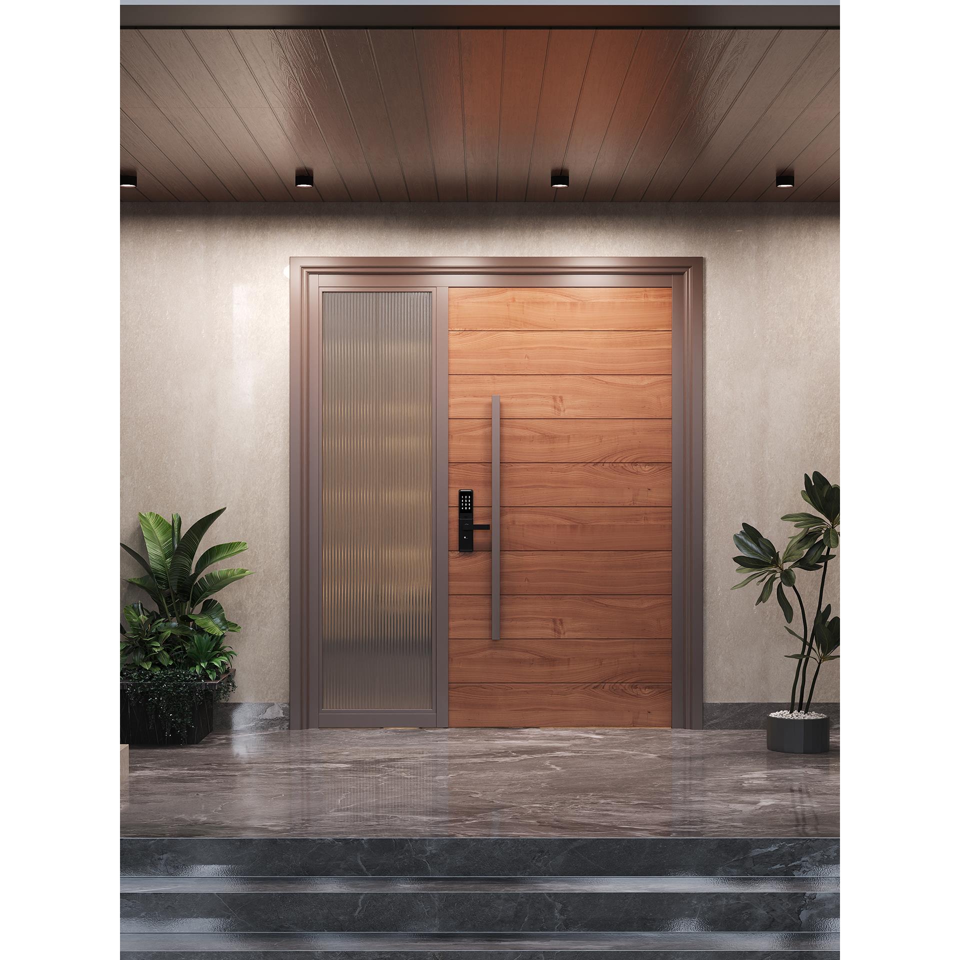 铸铝门别墅大门法式覆古入户门进户门别墅大门防盗门子母门定制