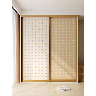 玻璃门推拉门贴纸卧室衣柜装饰柜子柜门移门改造翻新贴膜自粘贴画